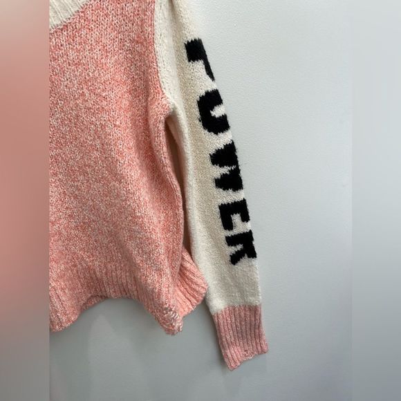 Wildfox Girl Power pink sweater at NWOT size medium - Picture 8 of 9